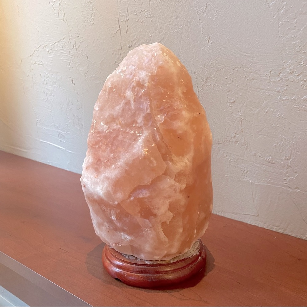 orange salt lamp